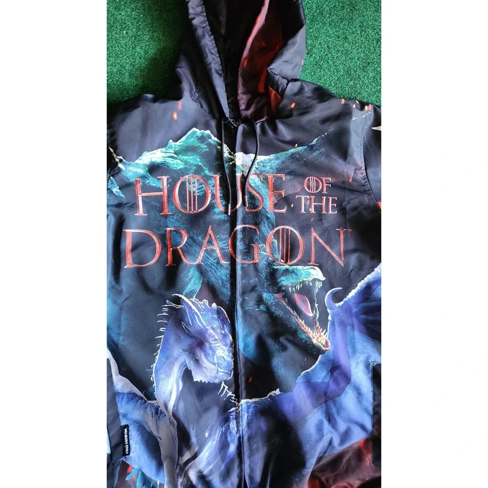 HBO Game of Thrones House of the Dragon Windbreaker Jacket Men Size Medium
